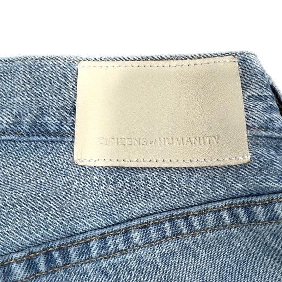 Citizens of Humanity Pieced Horseshoe Wide Leg Jeans Sz 26" Barrel Fracture Wash - Picture 9 of 15